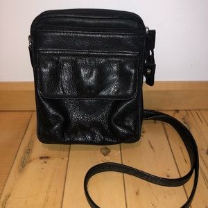 Fossil leather travel crossbody